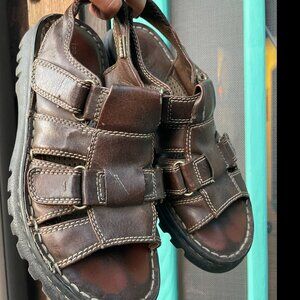 Montego Bay Club Used Chunky Leather "Dad" Sandals Women's Size 7